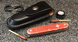 Molded case for an old Swiss Army knife.